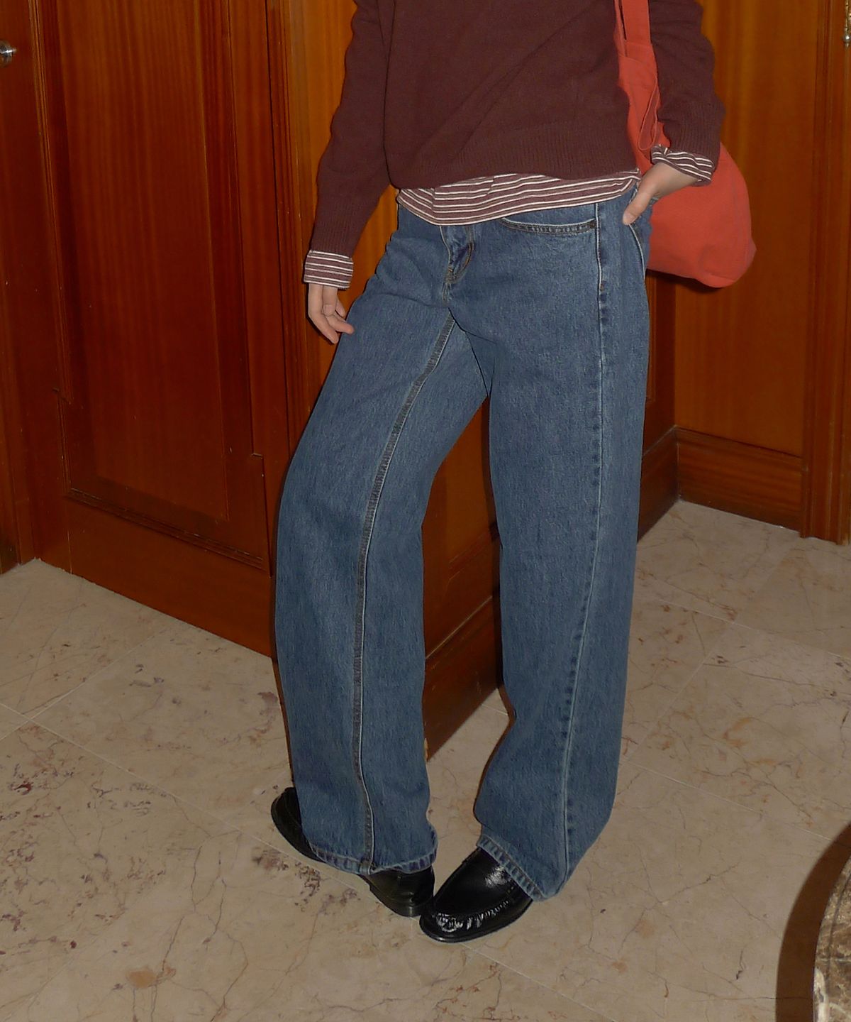108파운드(108POUND) Low Straight Jean_Dark Blue