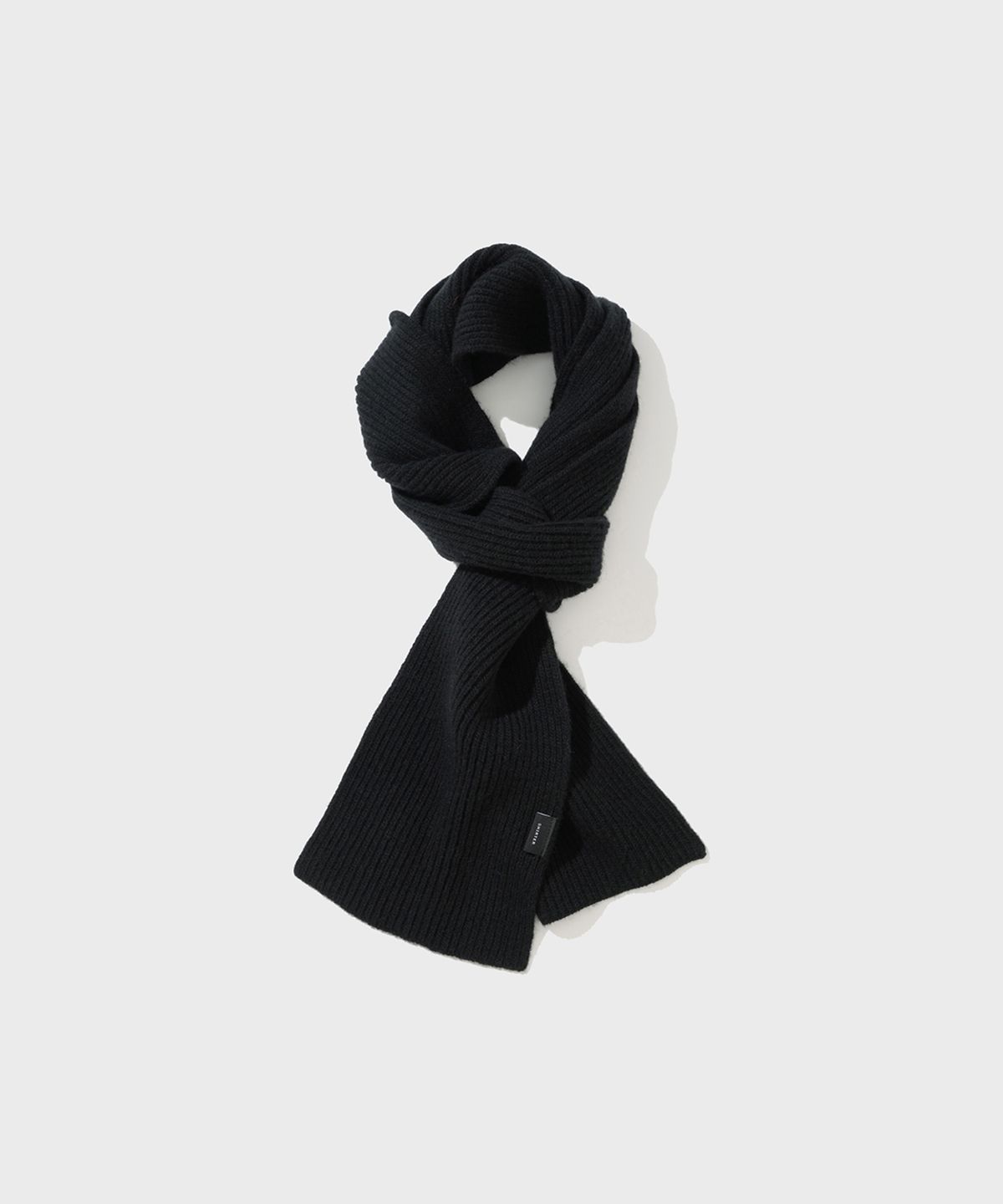 셔터(SHIRTER) CASHMERE BLENDED WOOL MUFFLER (BLACK)