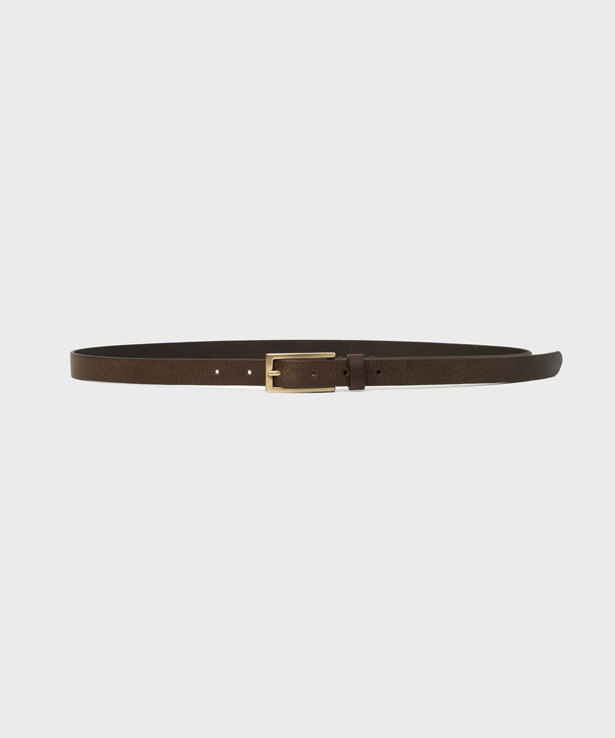 셔터(SHIRTER) SQUARE BUCKLE LEATHER BELT (BROWN)