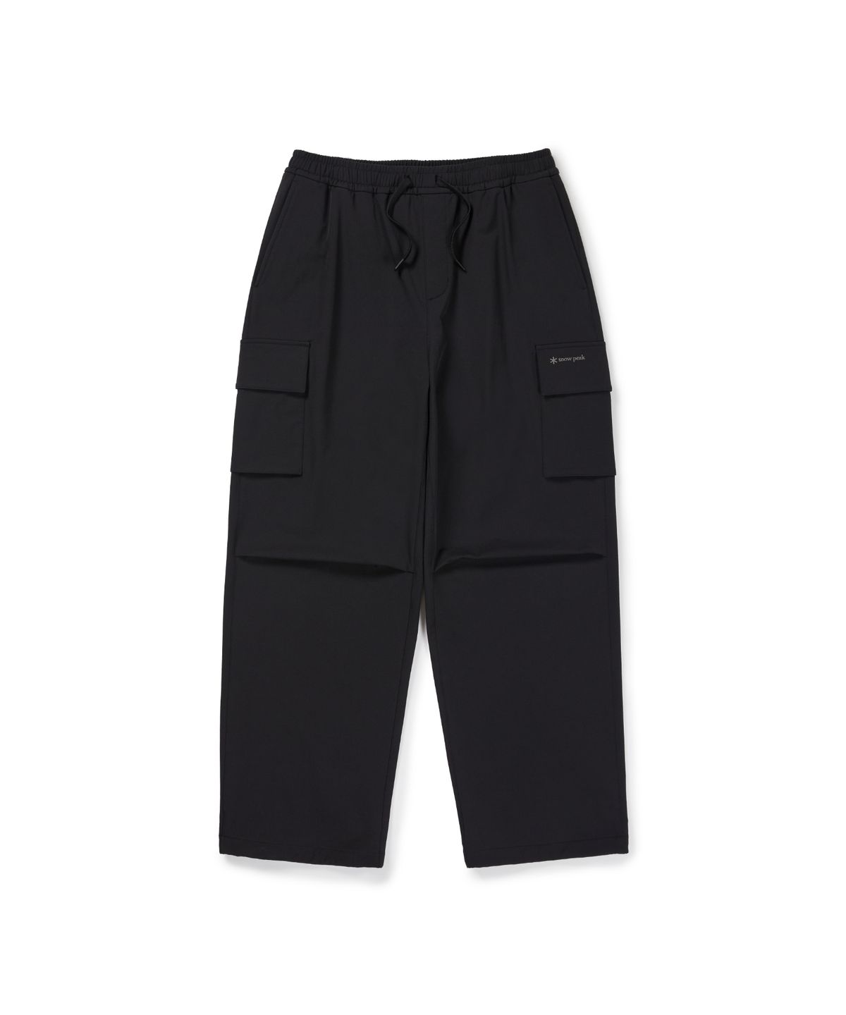 스노우피크 어패럴(SNOWPEAK APPAREL) 라고 약기모 카고 스트링 팬츠 (S26WMTPT32) Black