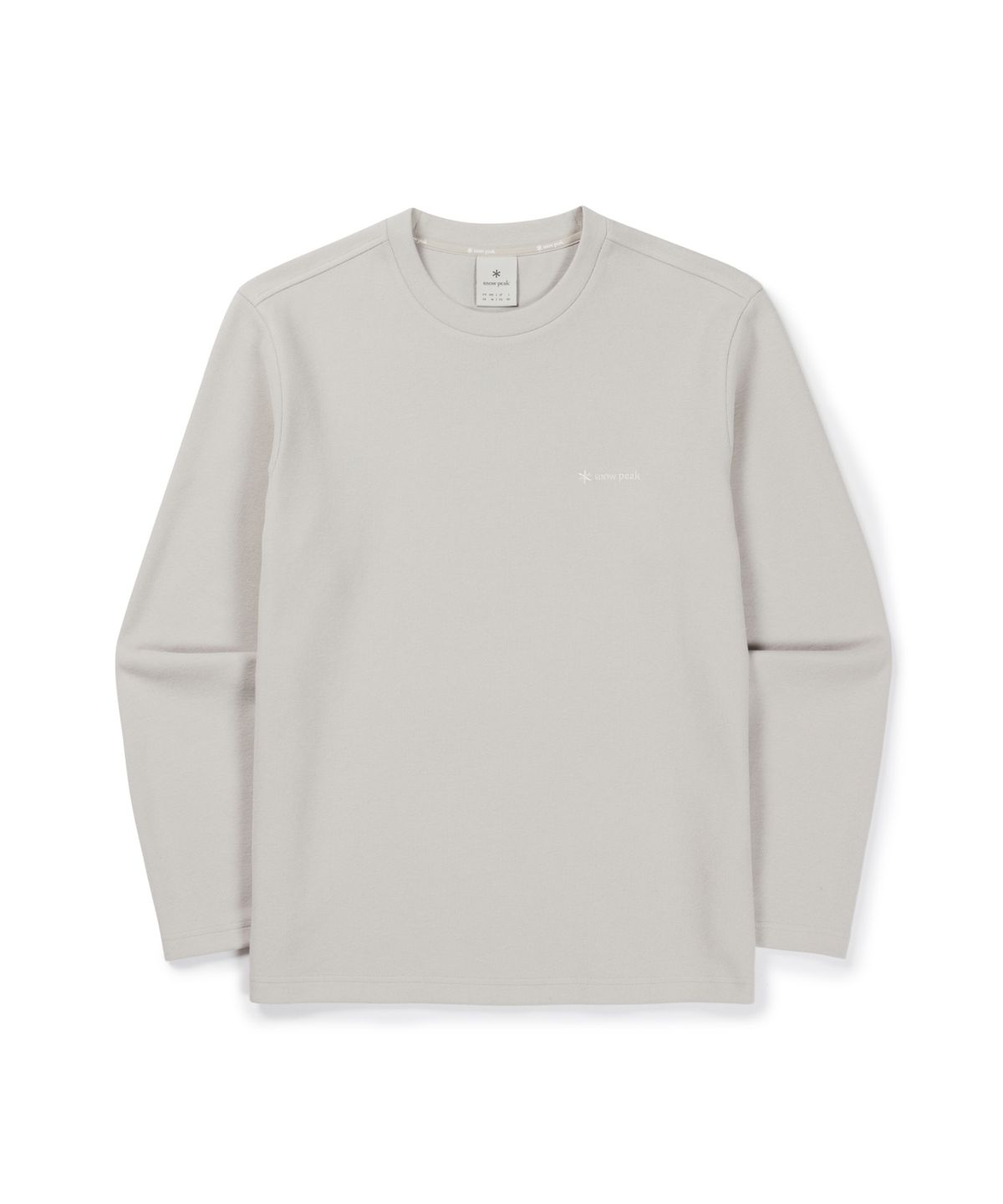 스노우피크 어패럴(SNOWPEAK APPAREL) 리젠 니트 긴팔 티셔츠 (S26WMFTL76) Light Beige