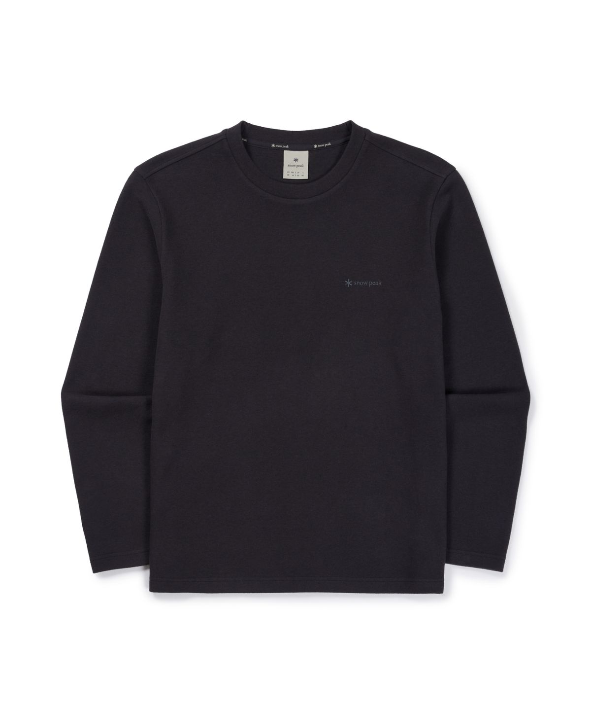 스노우피크 어패럴(SNOWPEAK APPAREL) 리젠 니트 긴팔 티셔츠 (S26WMFTL76) Black