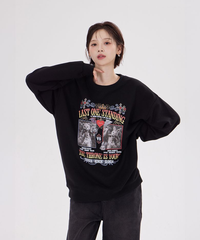 LAST ONE STANDING SWEATSHIRT(BLACK)