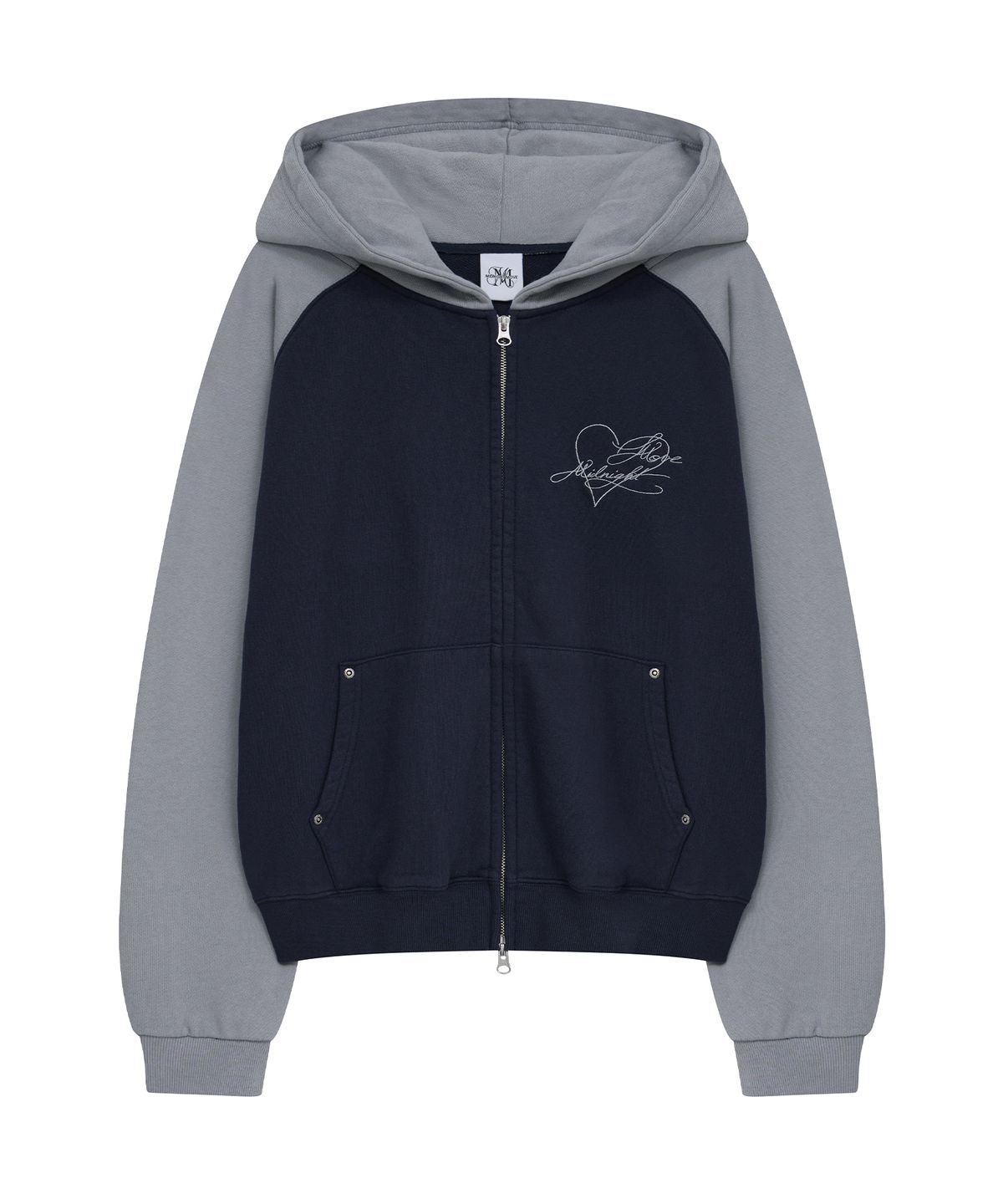 미드나잇 무브(MIDNIGHT MOVE) 2 lv hood zip up (navy)