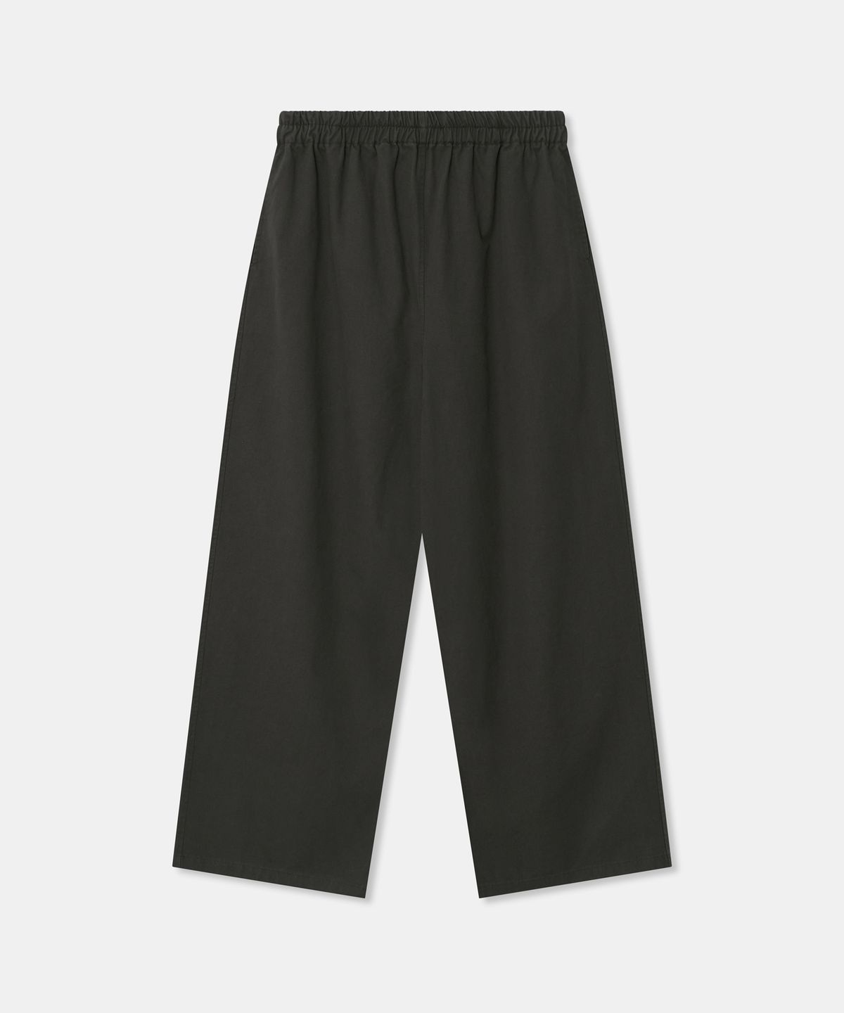 디앤드퀘스천(THEENDQUESTION) Cotton banding wide pants / DARK GRAY