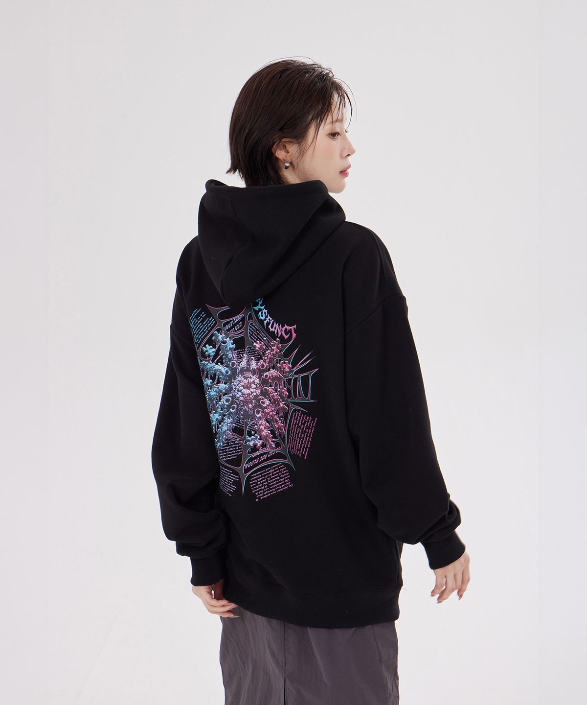 디스펑트(DYSFUNCT) SPIDER VIRUS HOODIE(BLACK)