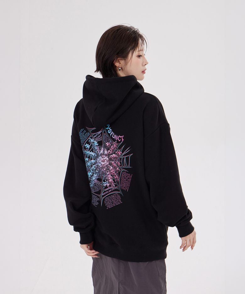 SPIDER VIRUS HOODIE(BLACK)