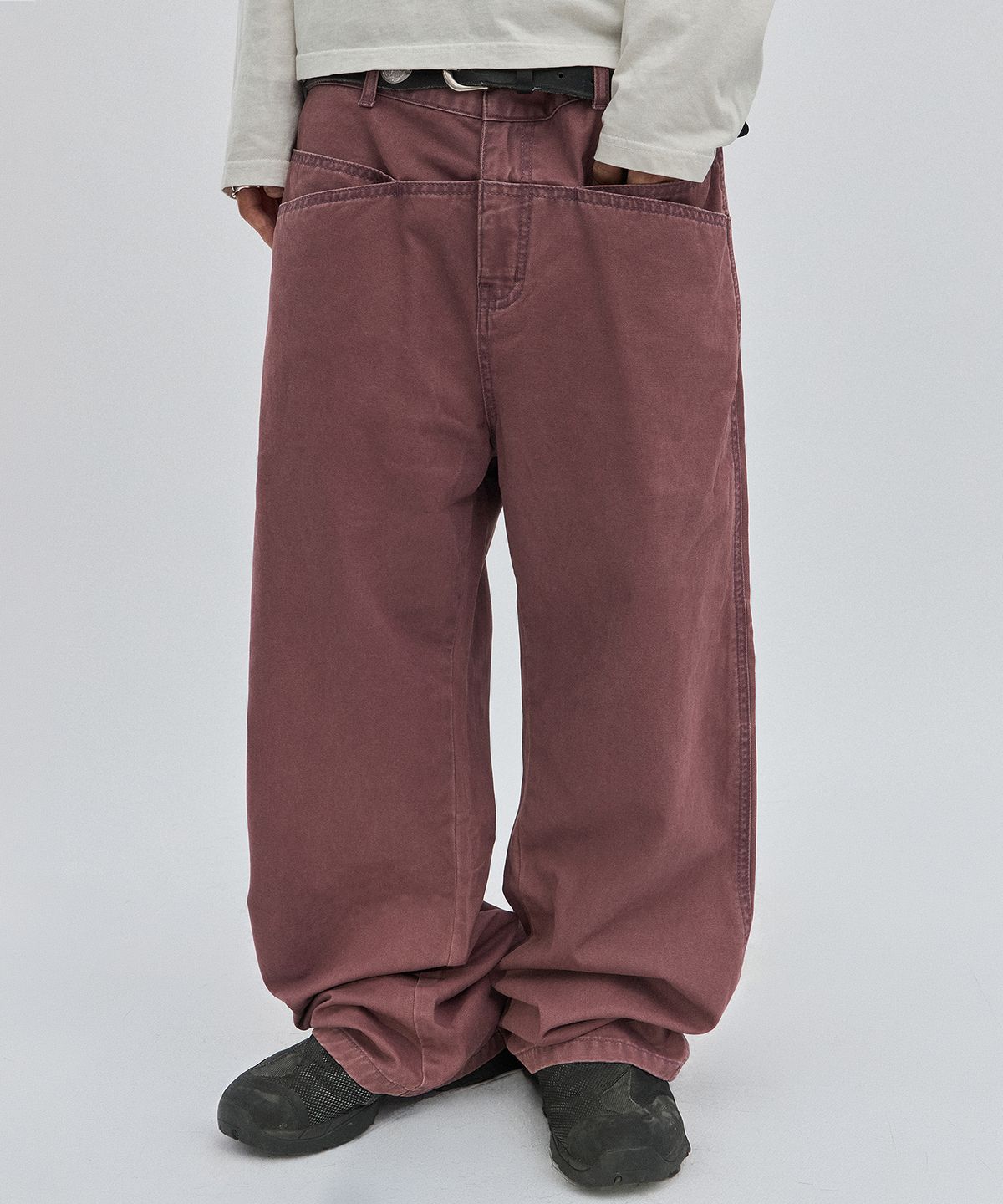 스웨이드(SUADE) [suade X 세종] TWO POCKET PANTS [PLUM]
