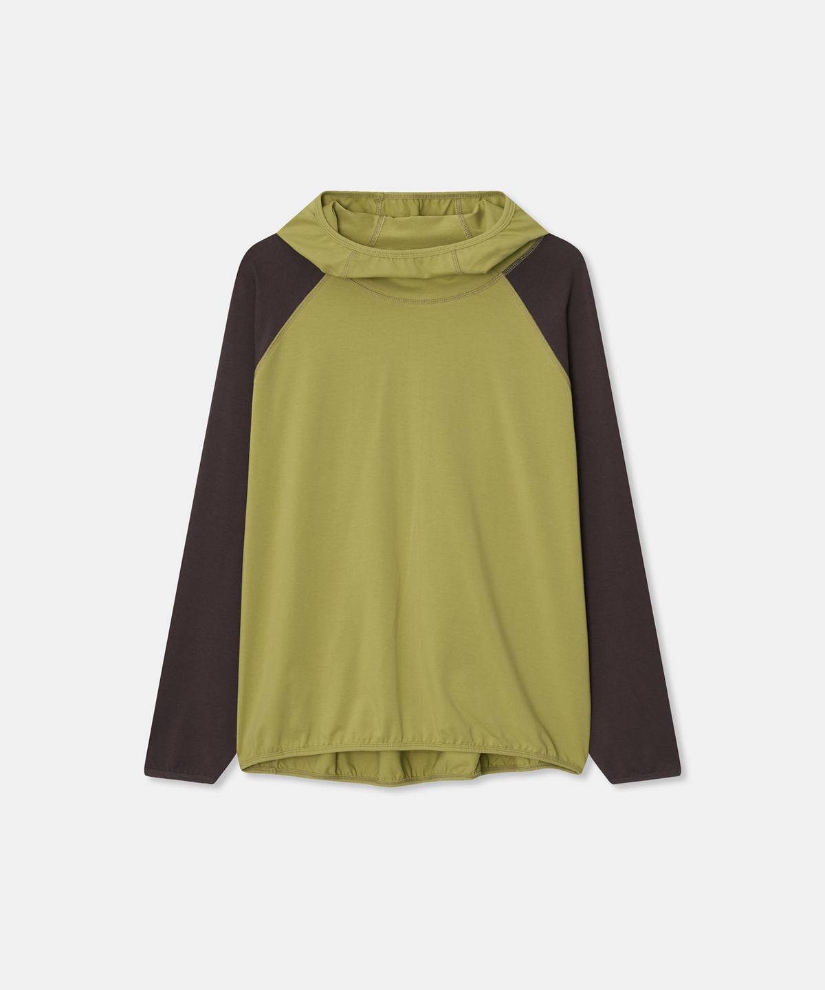 디앤드퀘스천(THEENDQUESTION) High-tension hooded T-shirt / YELLOW