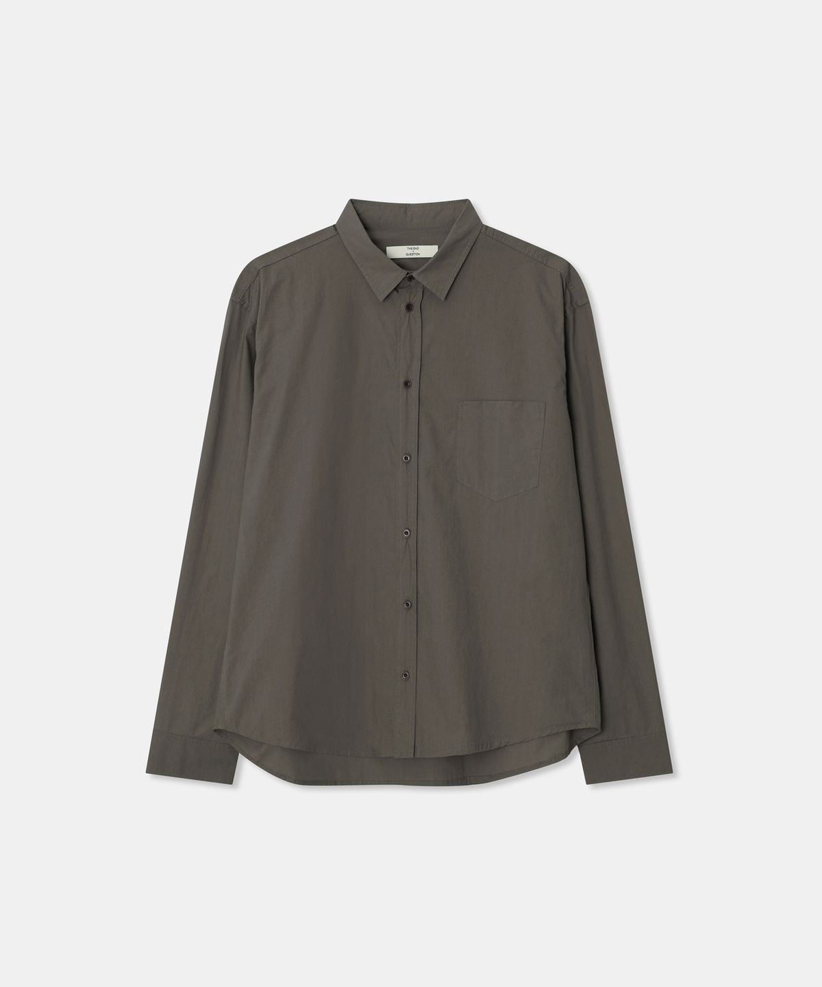 디앤드퀘스천(THEENDQUESTION) Paper cotton shirt / BROWN