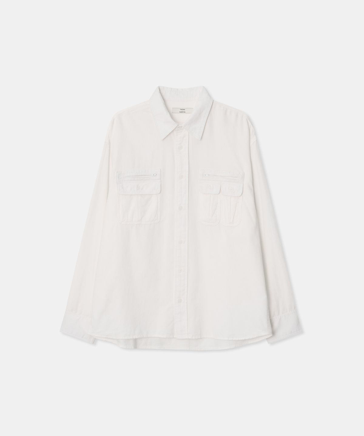 디앤드퀘스천(THEENDQUESTION) Corduroy pocket shirt / WHITE