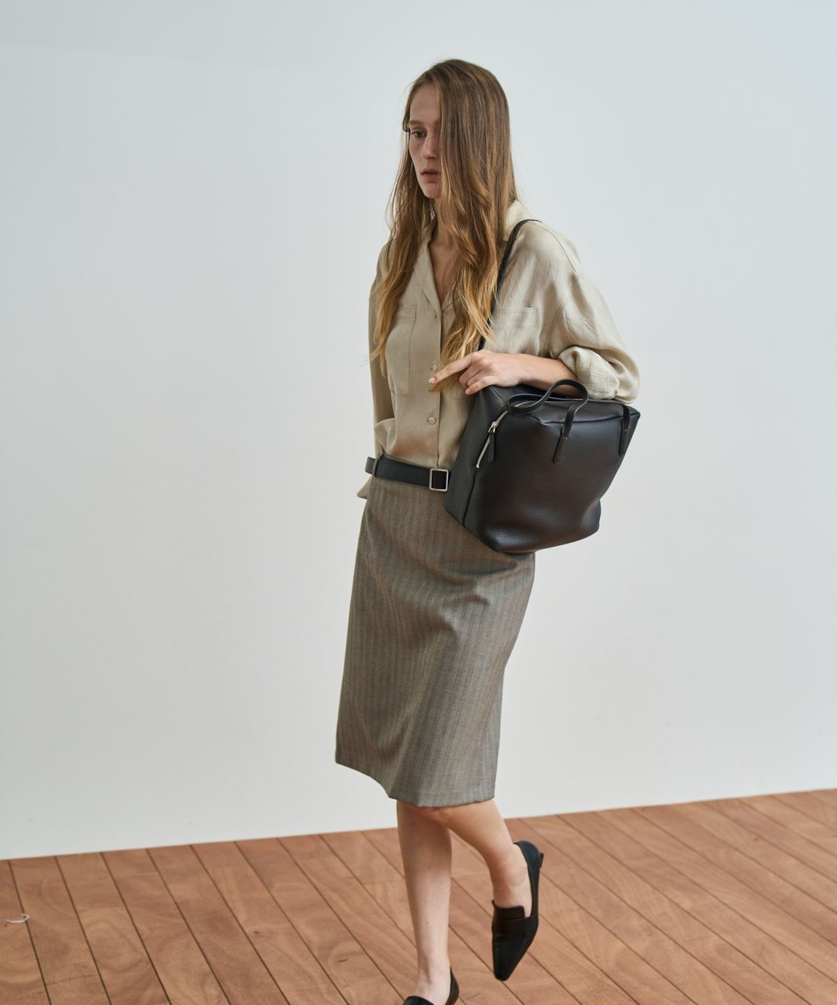 그리다제이(GRIDAJ) Classic Classy Midi Skirt