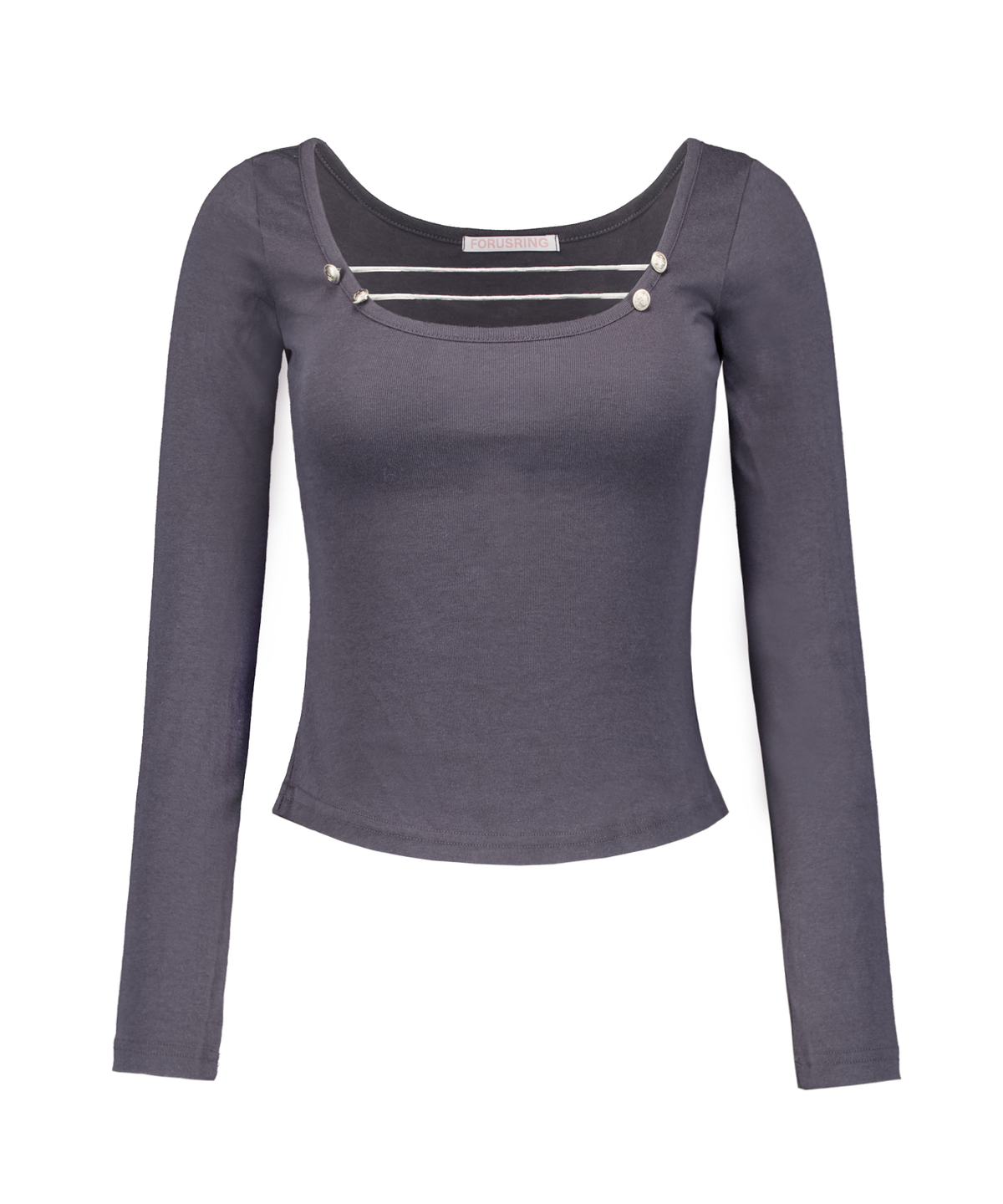포어링(FORUSRING) Fleur napoleon tee (charcoal)