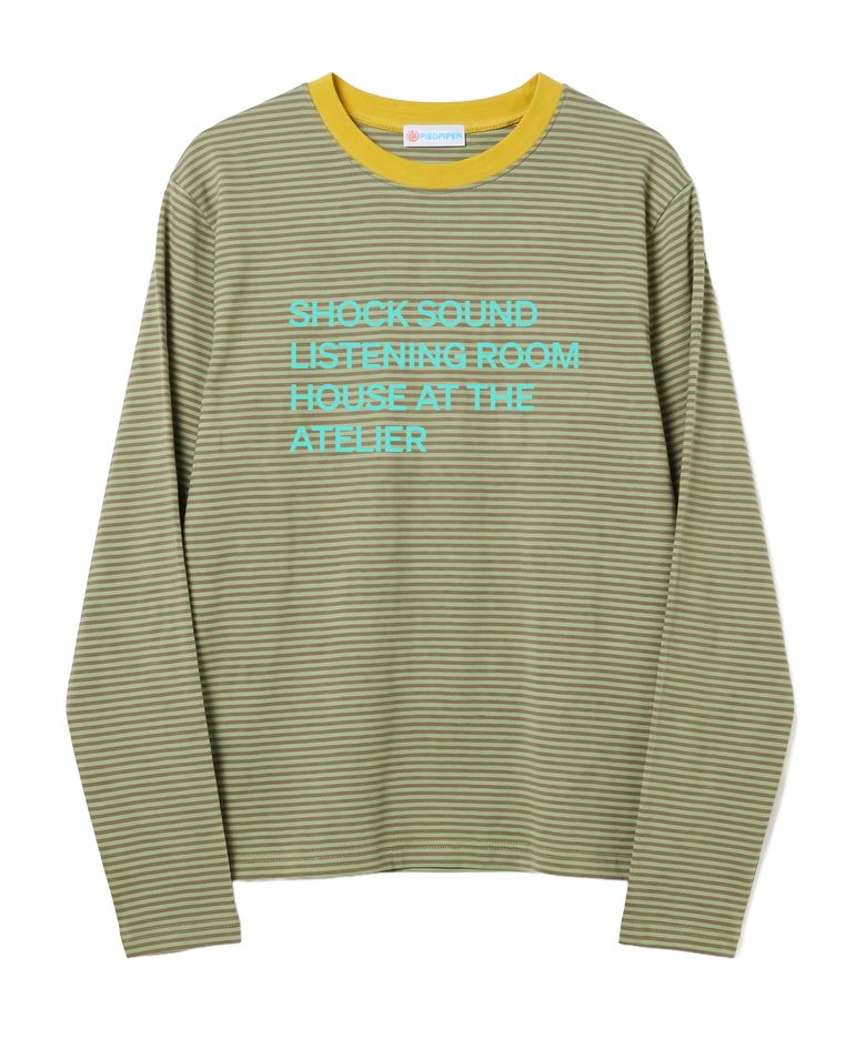 쇼크 사운드 스트라이프 L/S 올리브