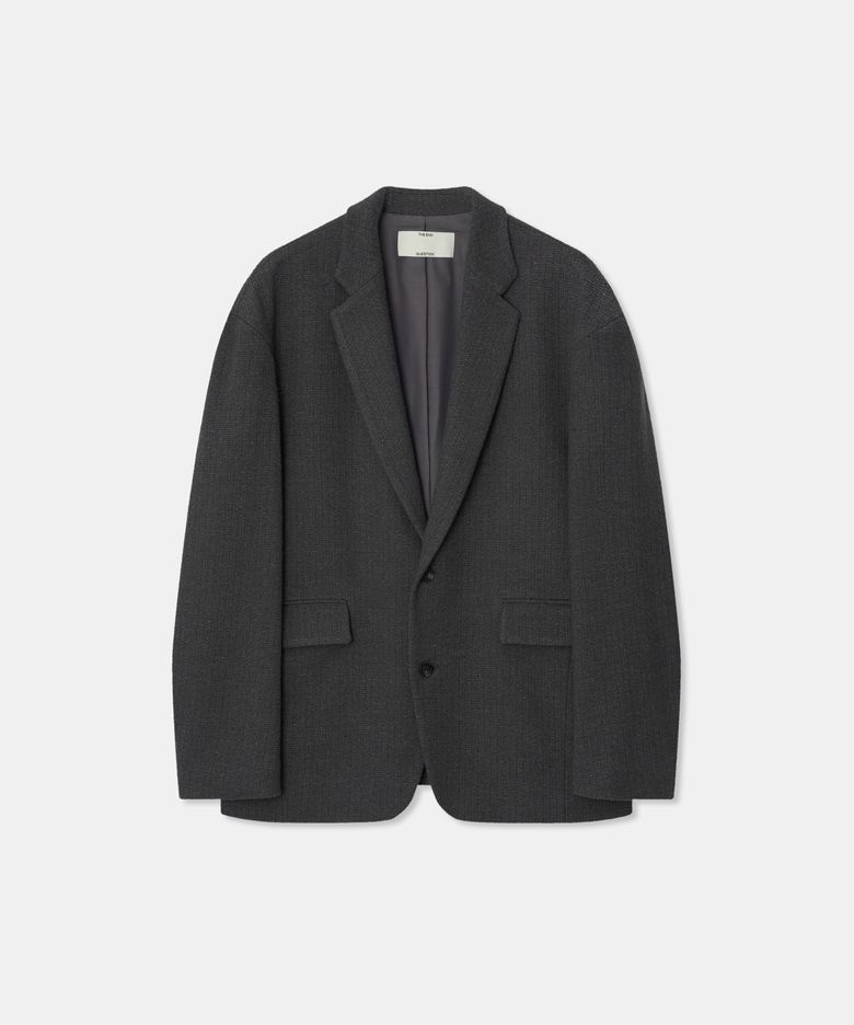 Wool tweed jacket / GRAY