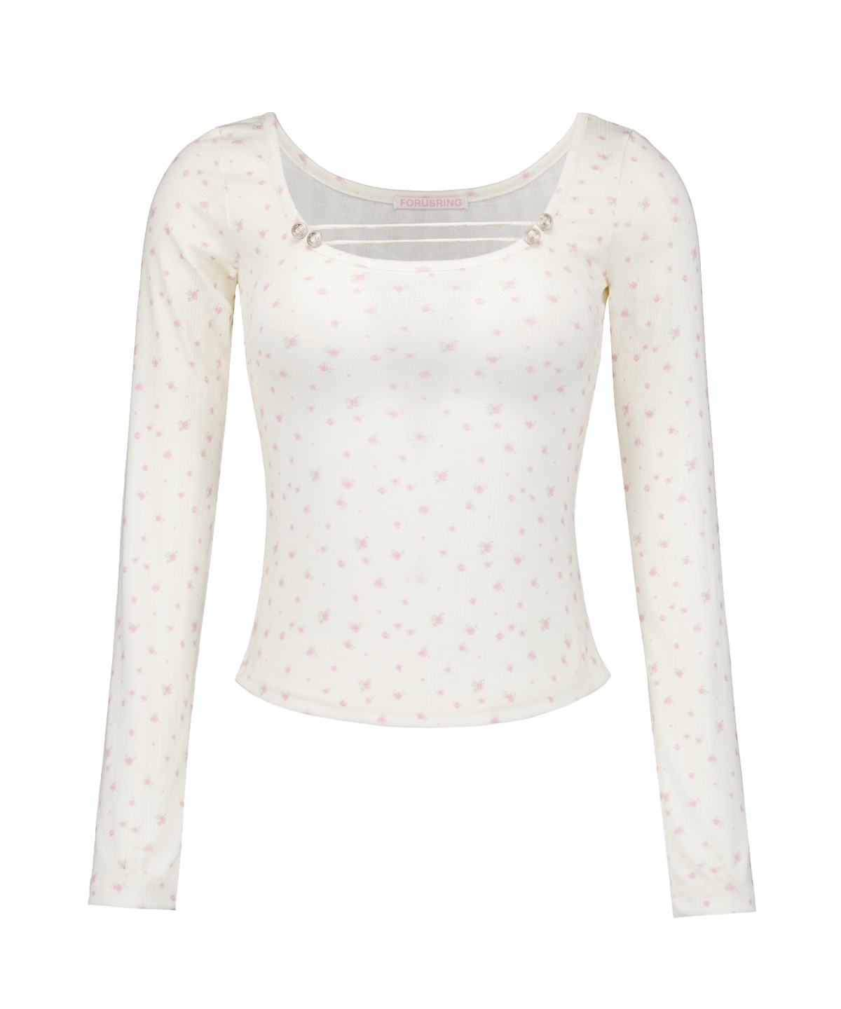 포어링(FORUSRING) Fleur napoleon tee (pink flower)