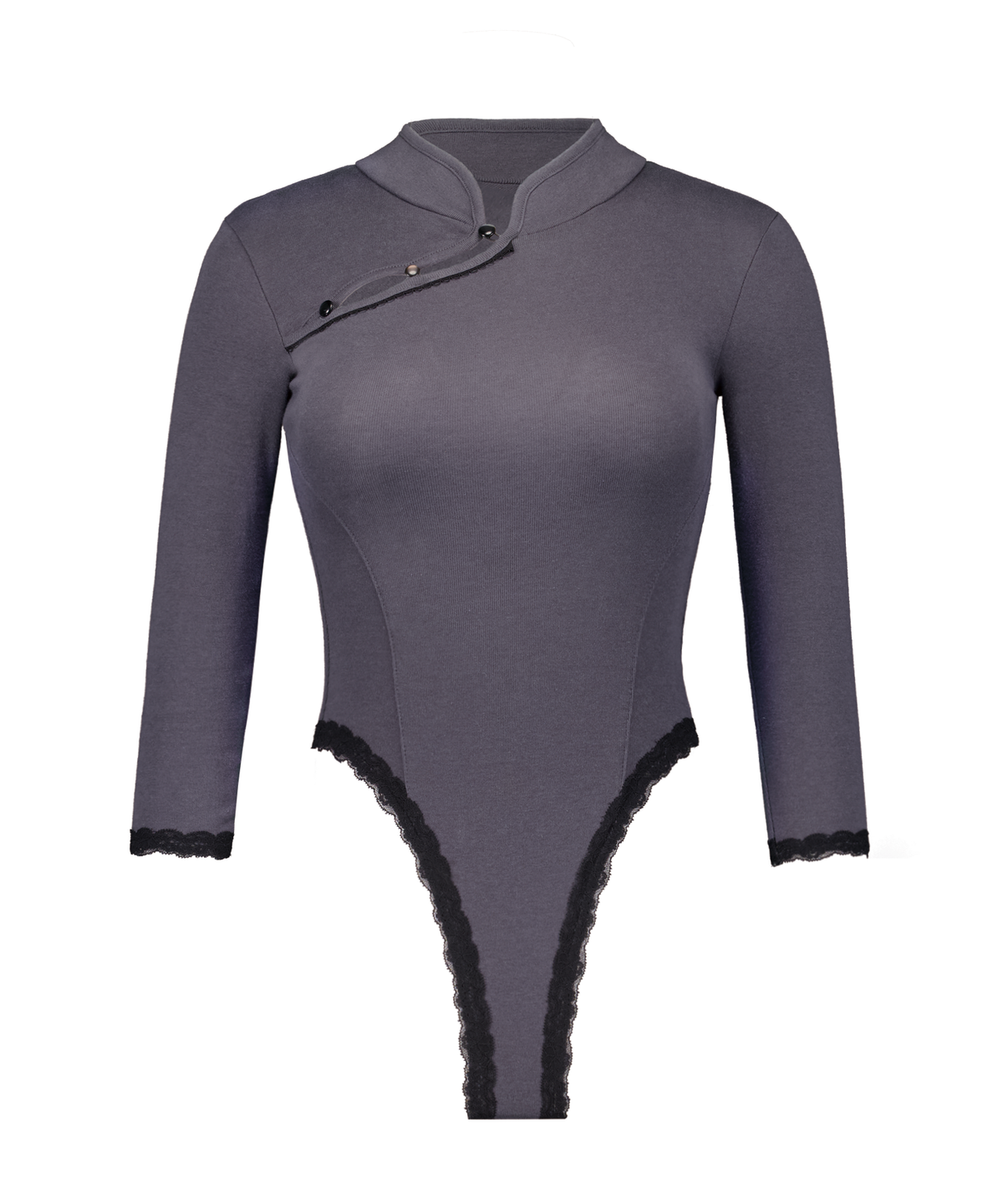 포어링(FORUSRING) Petal chinese top (charcoal)