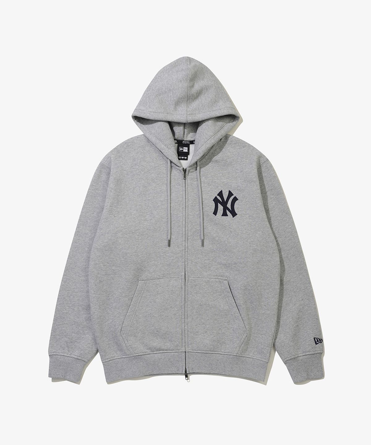 뉴에라(NEW ERA) (기모) MLB 쿠퍼스 타운 뉴욕 양키스 월드 시리즈 후드 집업 그레이 15357965