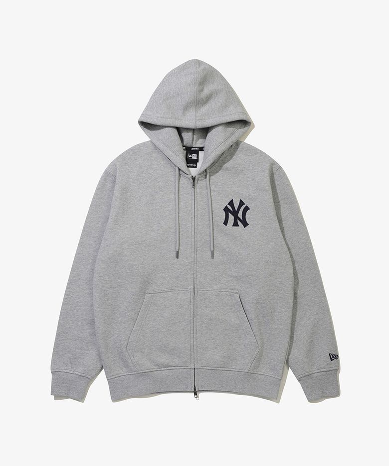 (기모) MLB 쿠퍼스 타운 뉴욕 양키스 월드 시리즈 후드 집업 그레이 15357965