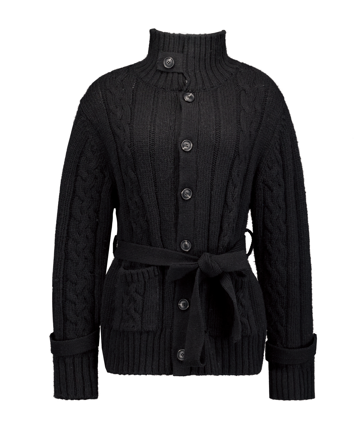 포어링(FORUSRING) Mellow knit cardigan (black)