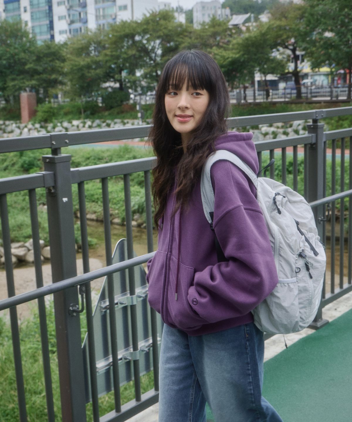 레니비(LeneeB) 에어 피크 백팩 그레이