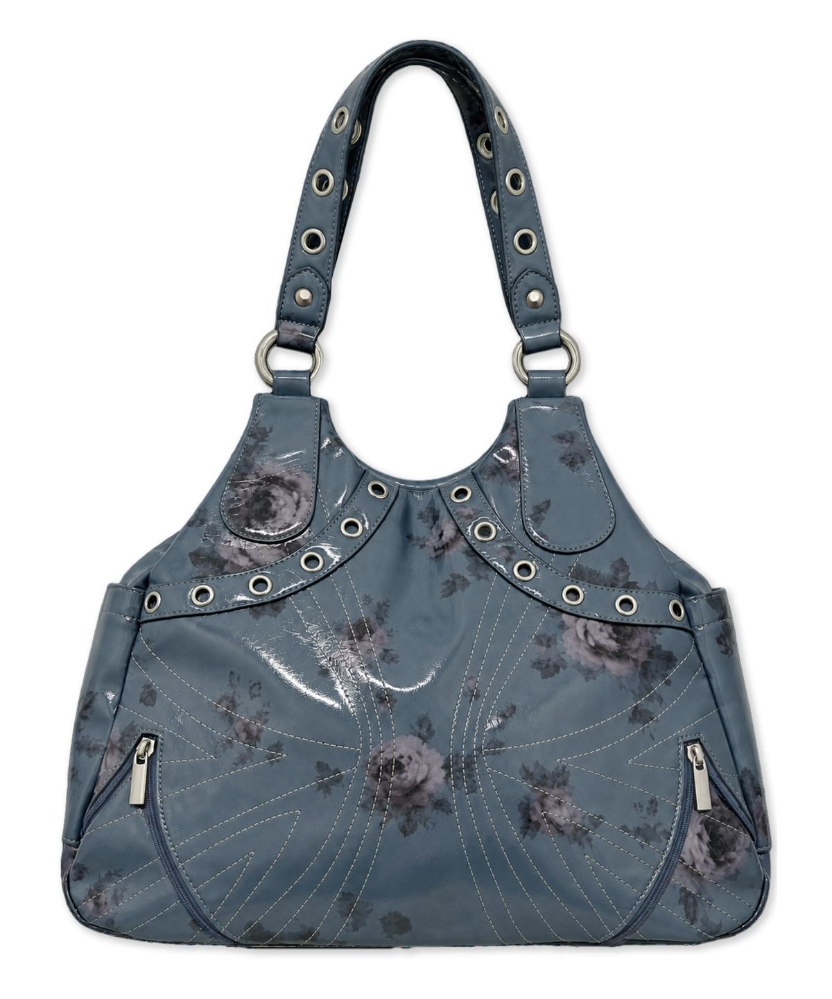 비주얼 컬렉터(VISUAL COLLECTOR) SIGNATURE EYELET STUD BAG [ROSE ENAMEL]
