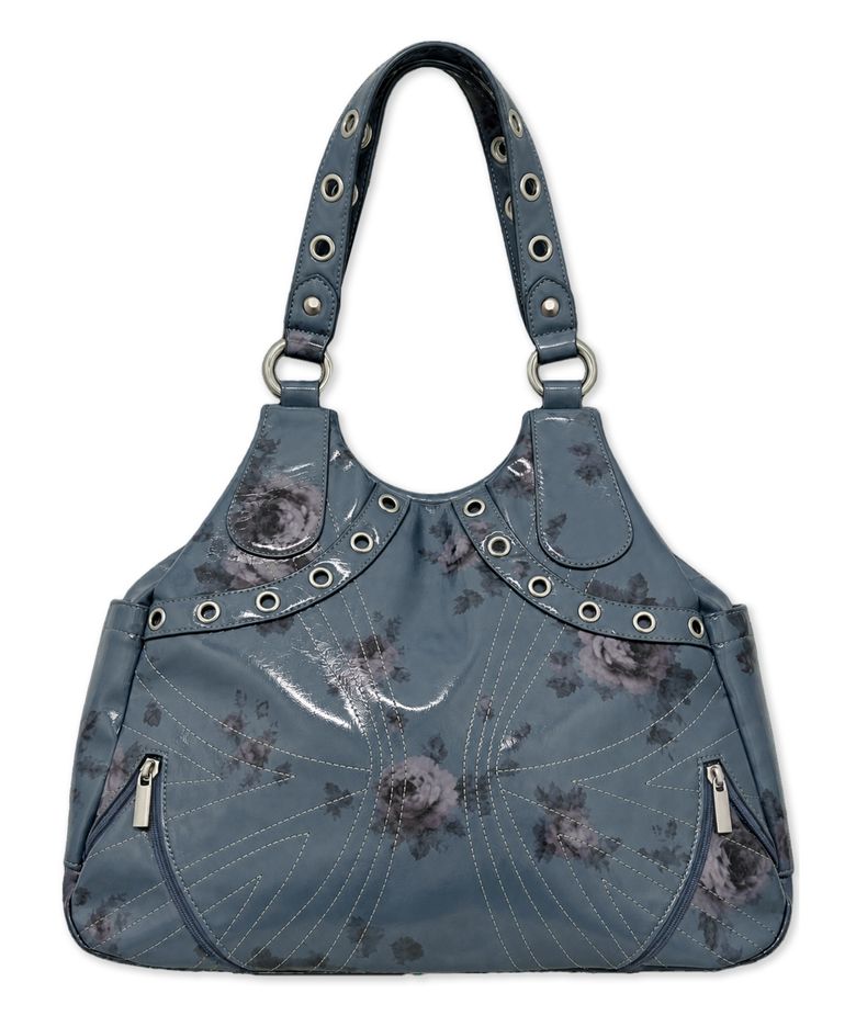 SIGNATURE EYELET STUD BAG [ROSE ENAMEL]
