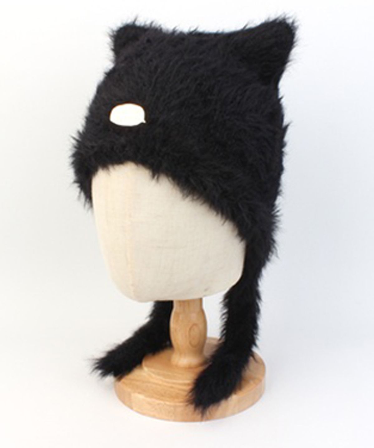 유니버셜 케미스트리(UNIVERSAL CHEMISTRY) Cat Black GD Fur Earflap Cap 귀달이모자