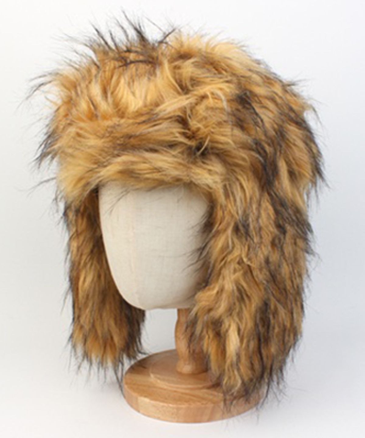 유니버셜 케미스트리(UNIVERSAL CHEMISTRY) Two Tone Fur Beige Aviator Hat 귀달이모자