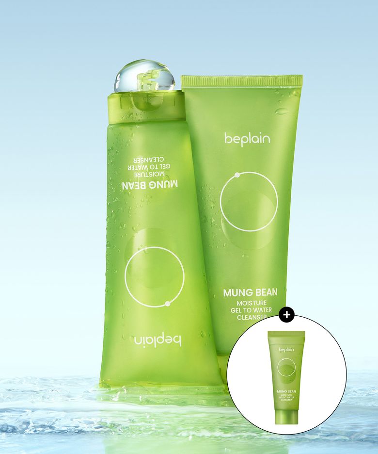 [2개/아침세안] 녹두 수분 젤 투 워터 클렌저 170ml (+증정 40ml)