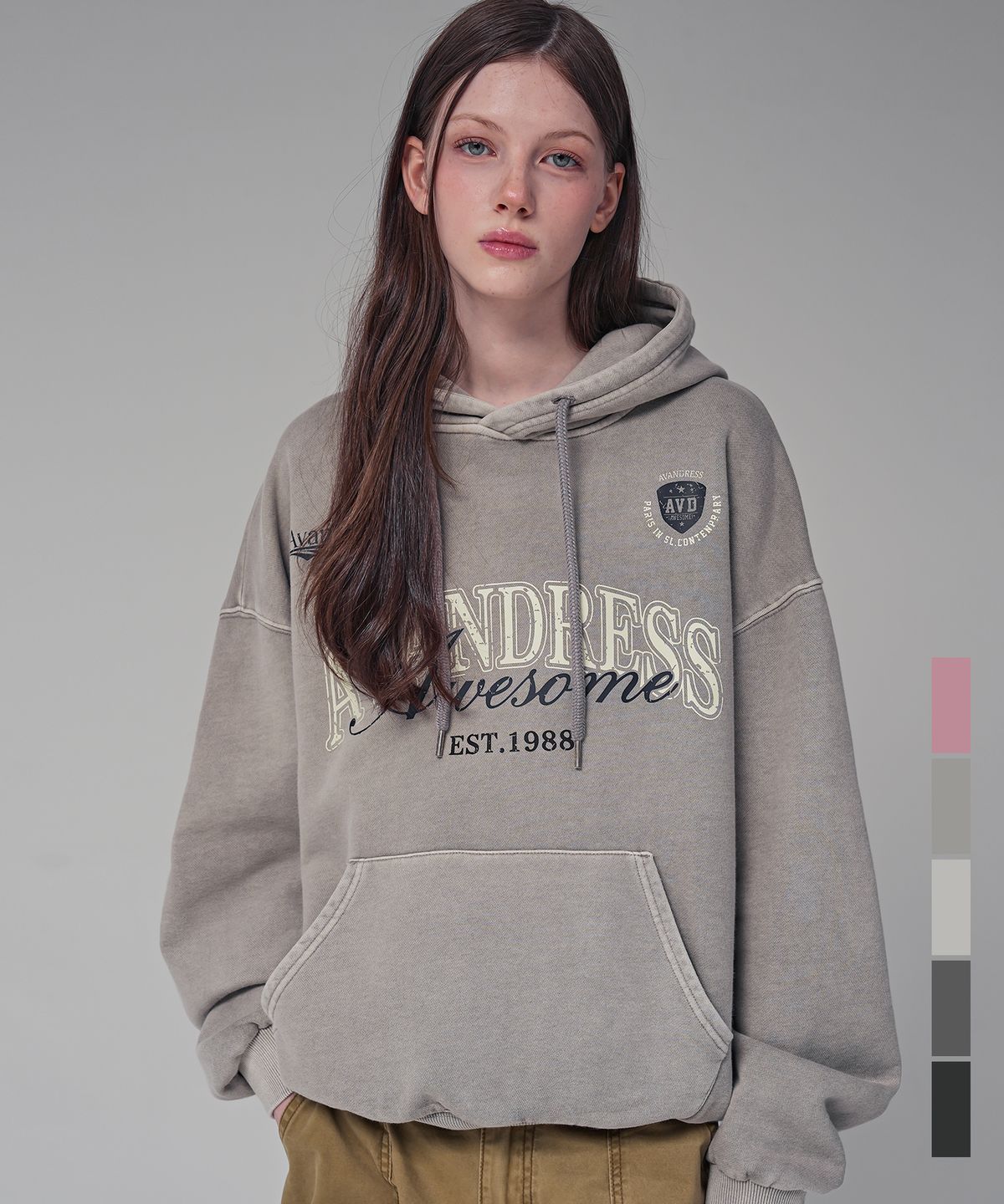 어반드레스(AVANDRESS) 로그 후드_5COL