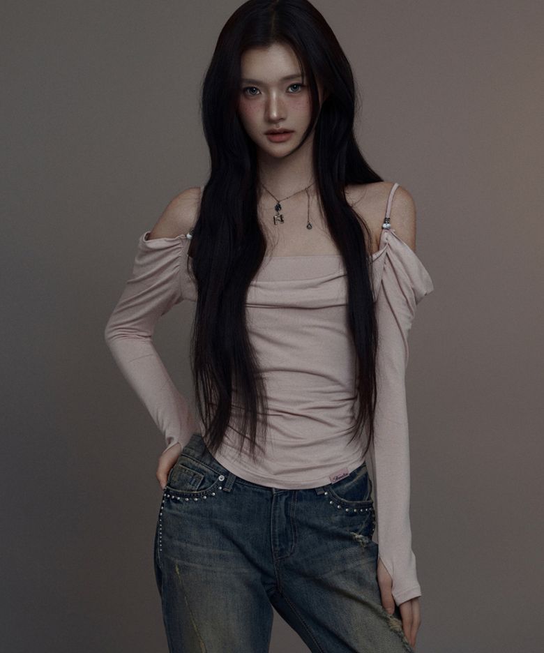 Eve Draping Off-Shoulder Blouse(4colors)