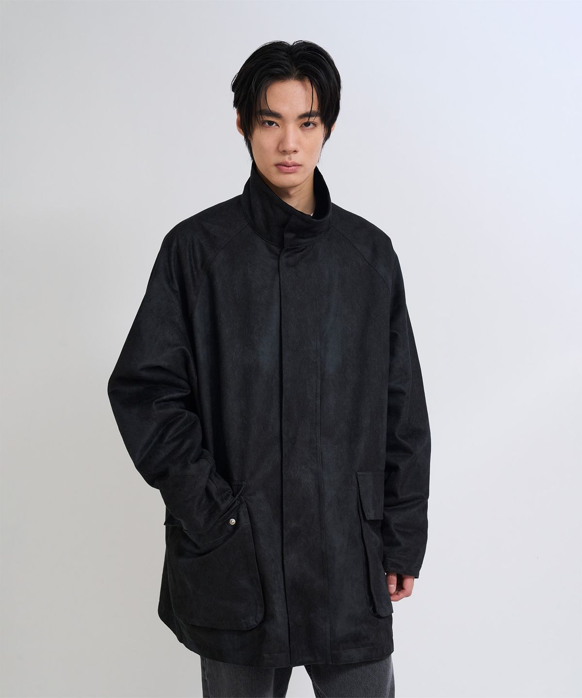더씽인데어데어(THE THING IN THEIR THERE) Marked Field Jacket Black