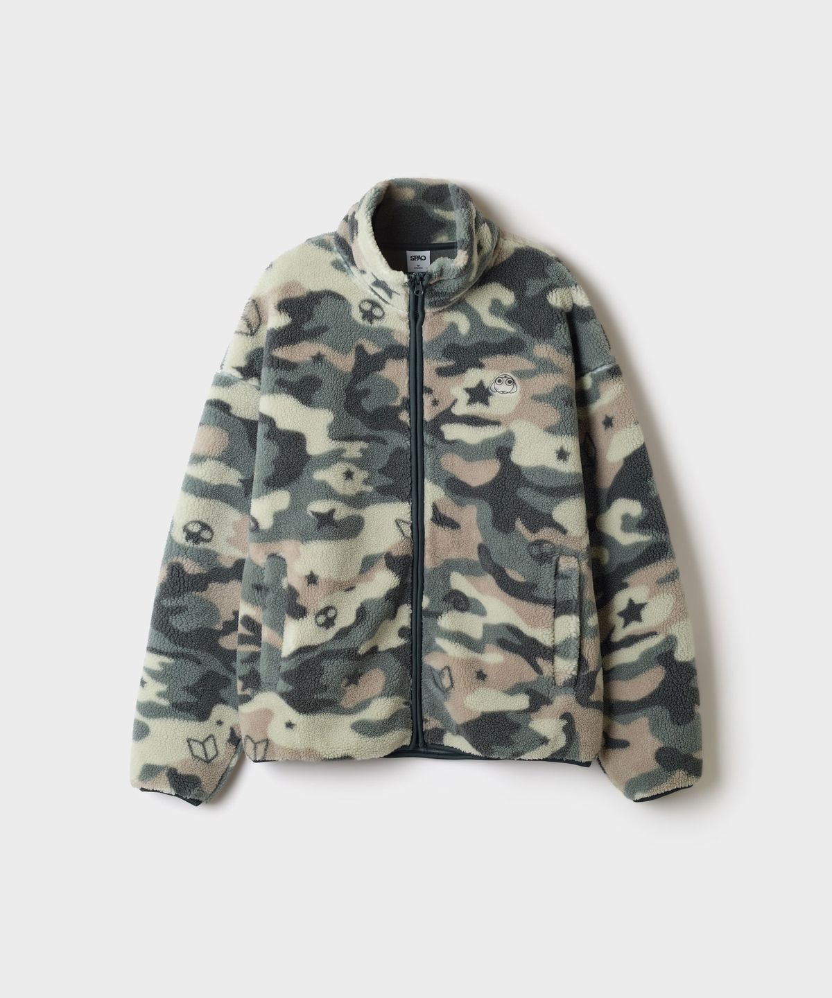 스파오(SPAO) [개구리 중사 케로로] 덤블 플리스(Khaki)_SPFZG4TU01
