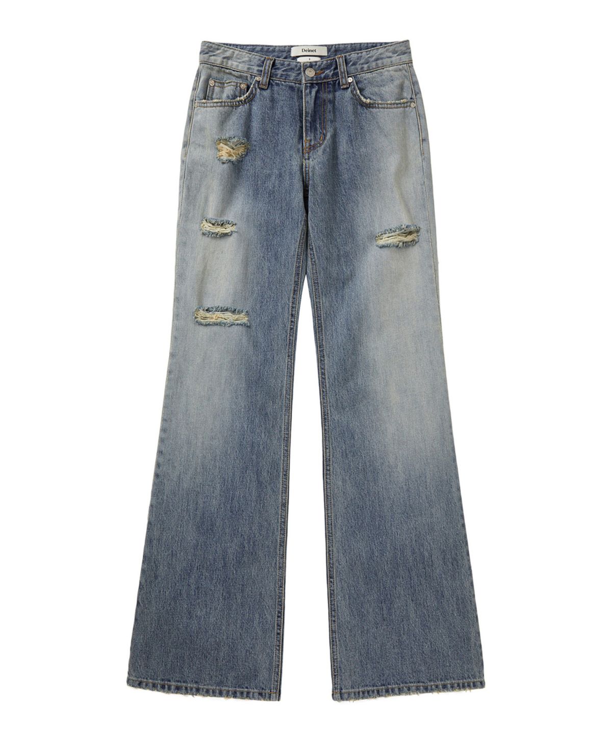 다이닛(DEINET) SIDE SEAM WASHED JEANS IN BLUE