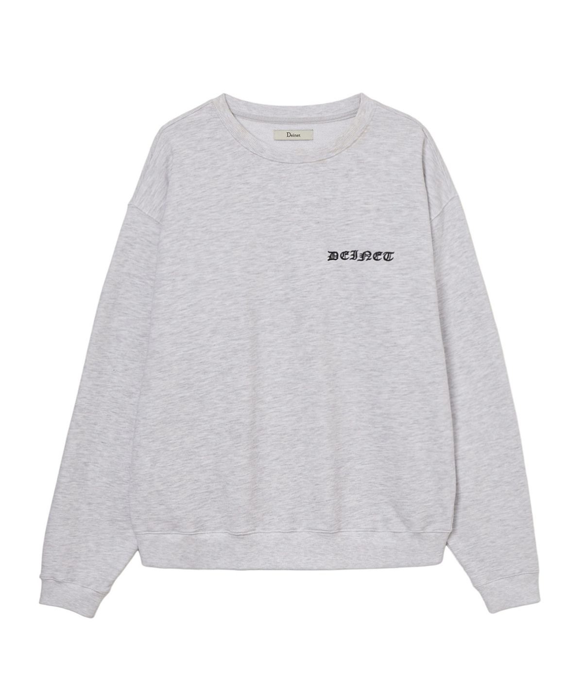 다이닛(DEINET) ARCHIVE CREST SWEATSHIRT IN MELANGE GREY