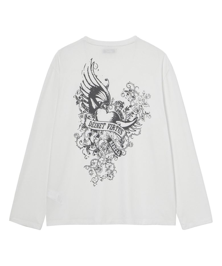 Y2K COLLAGE T-SHIRT IN WHITE