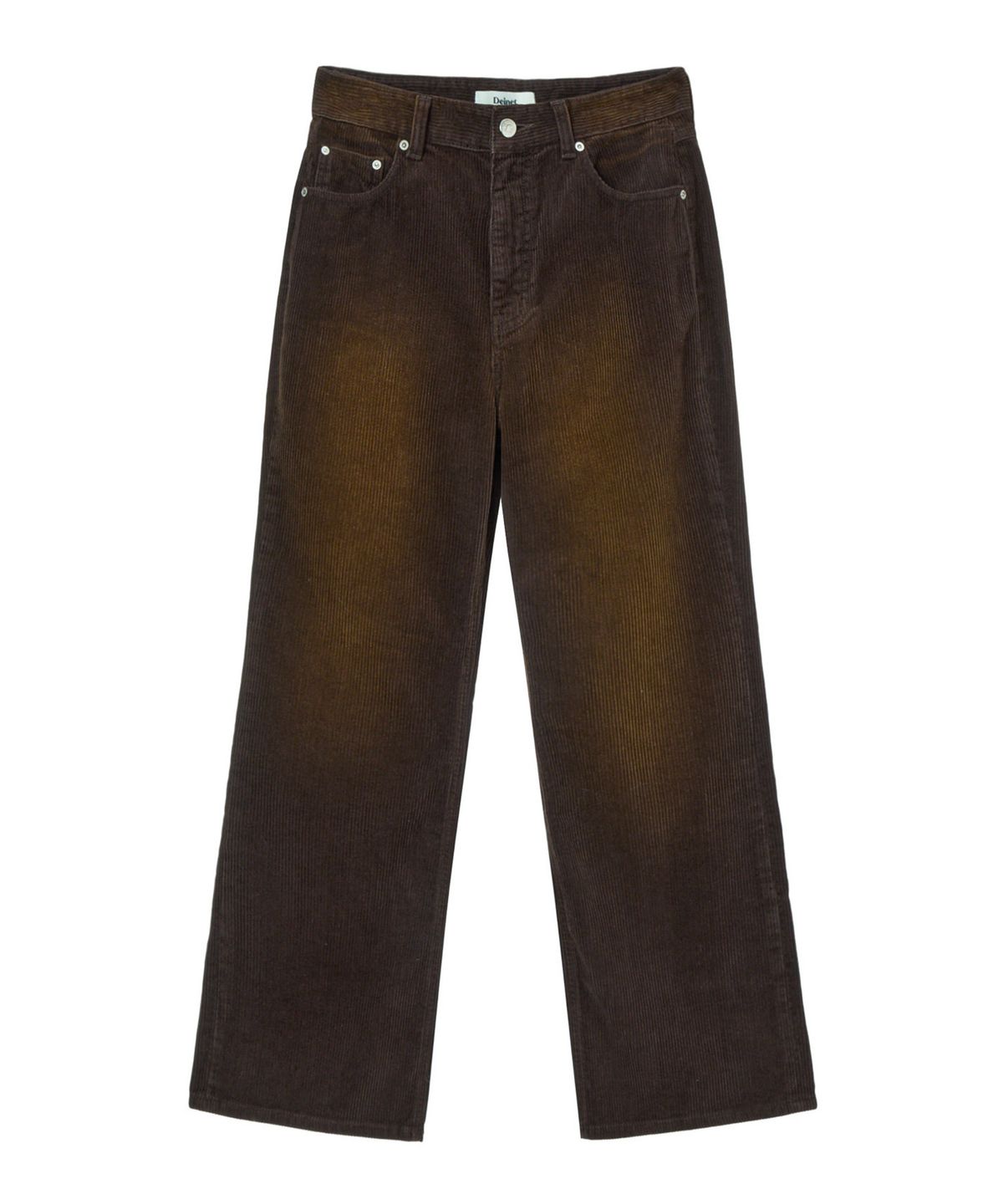 다이닛(DEINET) STRAIGHT BRUSH CORDUROY PANTS IN DARK BROWN