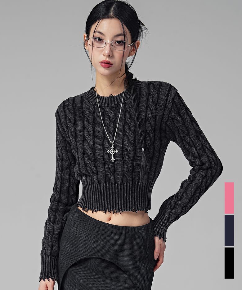 Erica Round Damage Knit_3COL