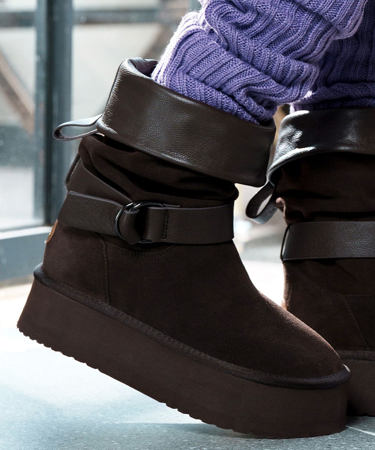 락피쉬웨더웨어(ROCKFISH WEATHERWEAR) MAXI FOLDED BELT BOOTS - 2 colors