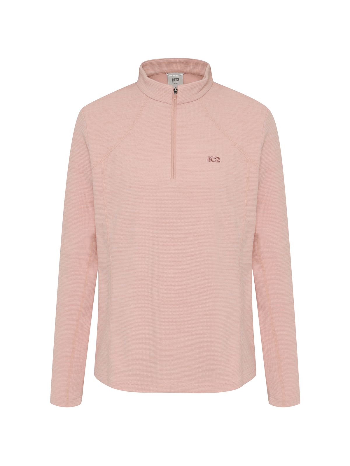 케이투(K2) FLYHIKE 멜란지 집업 티셔츠 W_SOFT PINK_KWU26226HK
