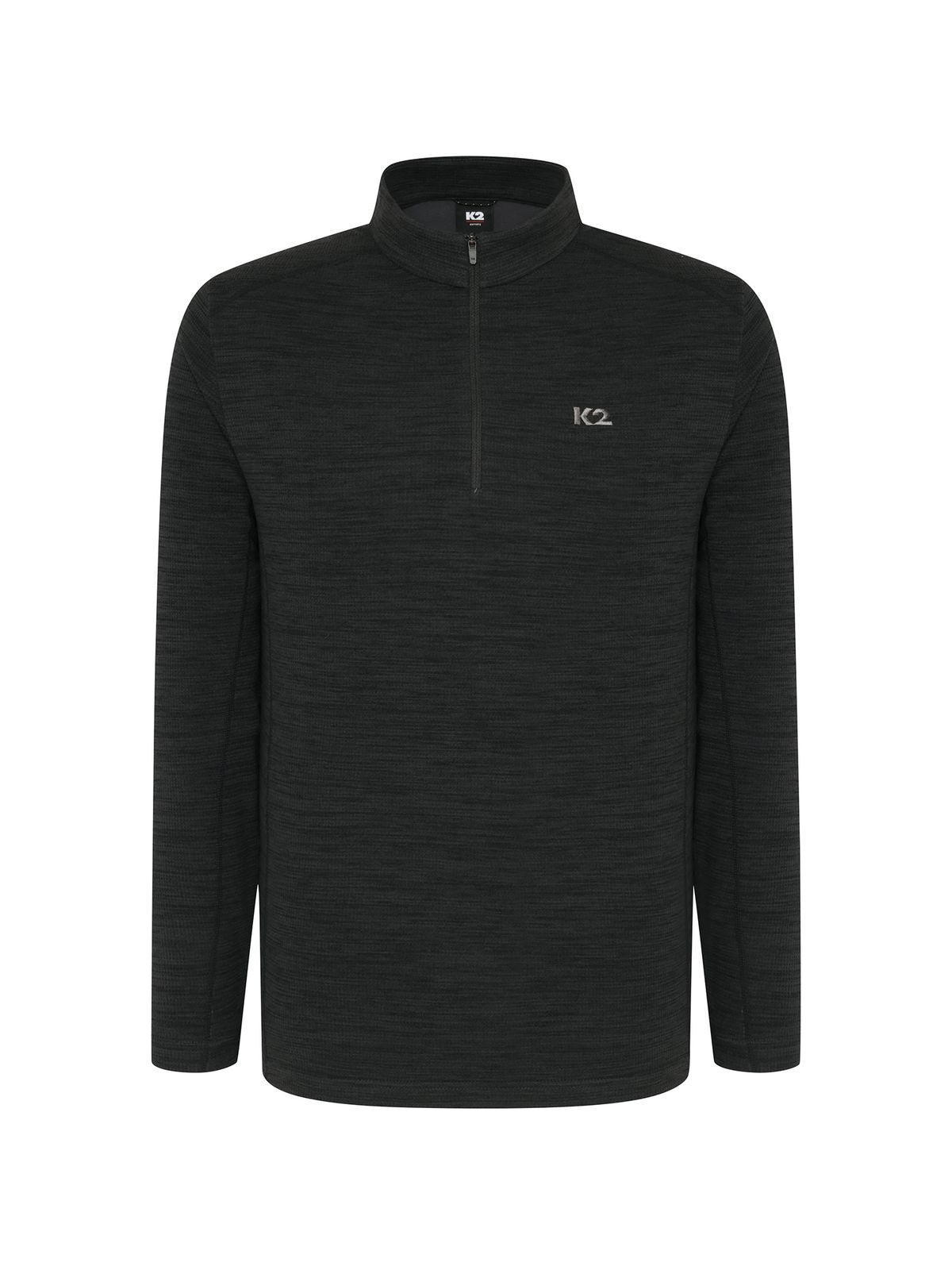 케이투(K2) FLYHIKE 멜란지 집업 티셔츠_MELANGE CHARCOAL_KMU26225ZN