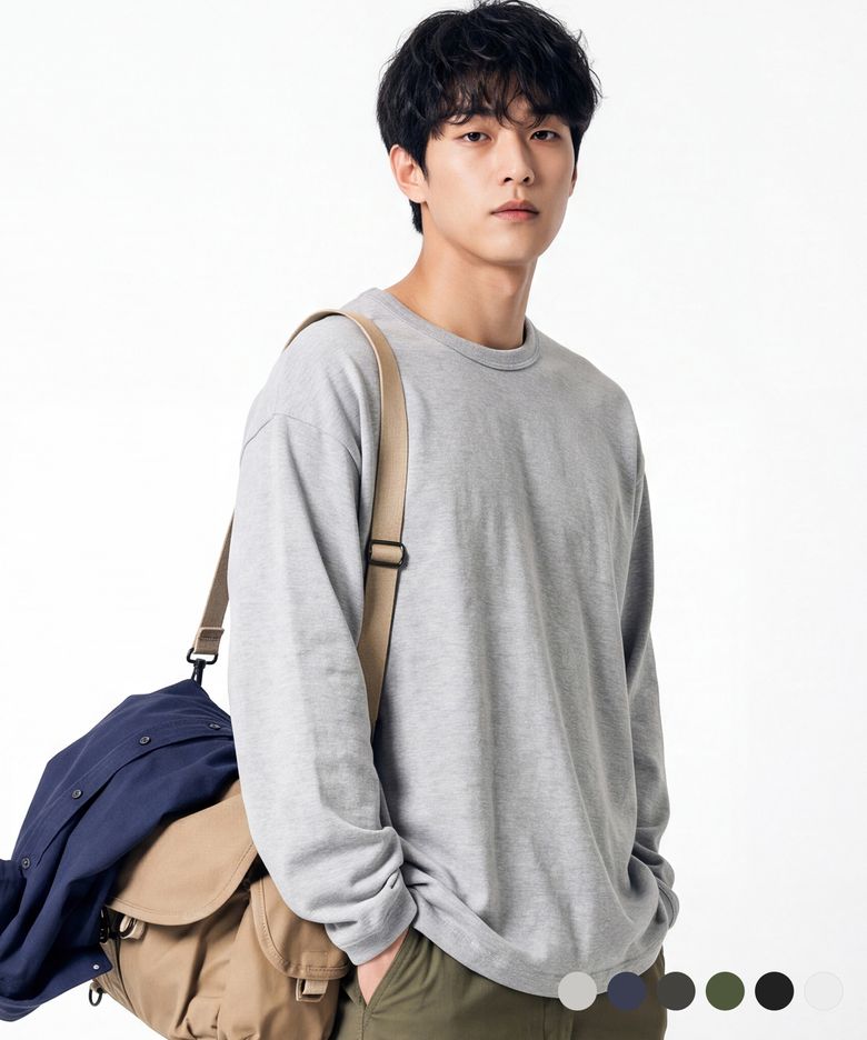 MTOR 헤비 워크 롱 슬리브티 그레이 SJLT1579