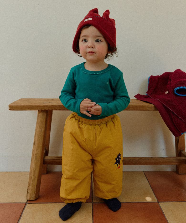 PADDING PATCH PANTS_MUSTARD