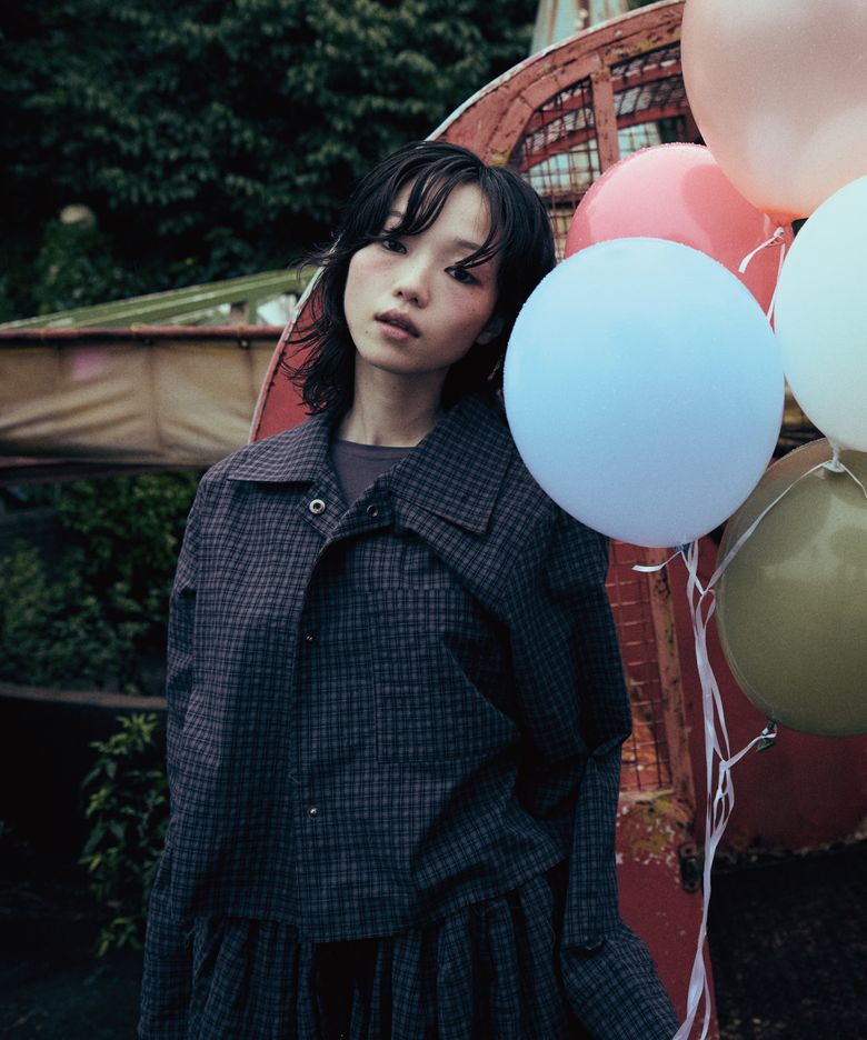 Check Crop Jacket