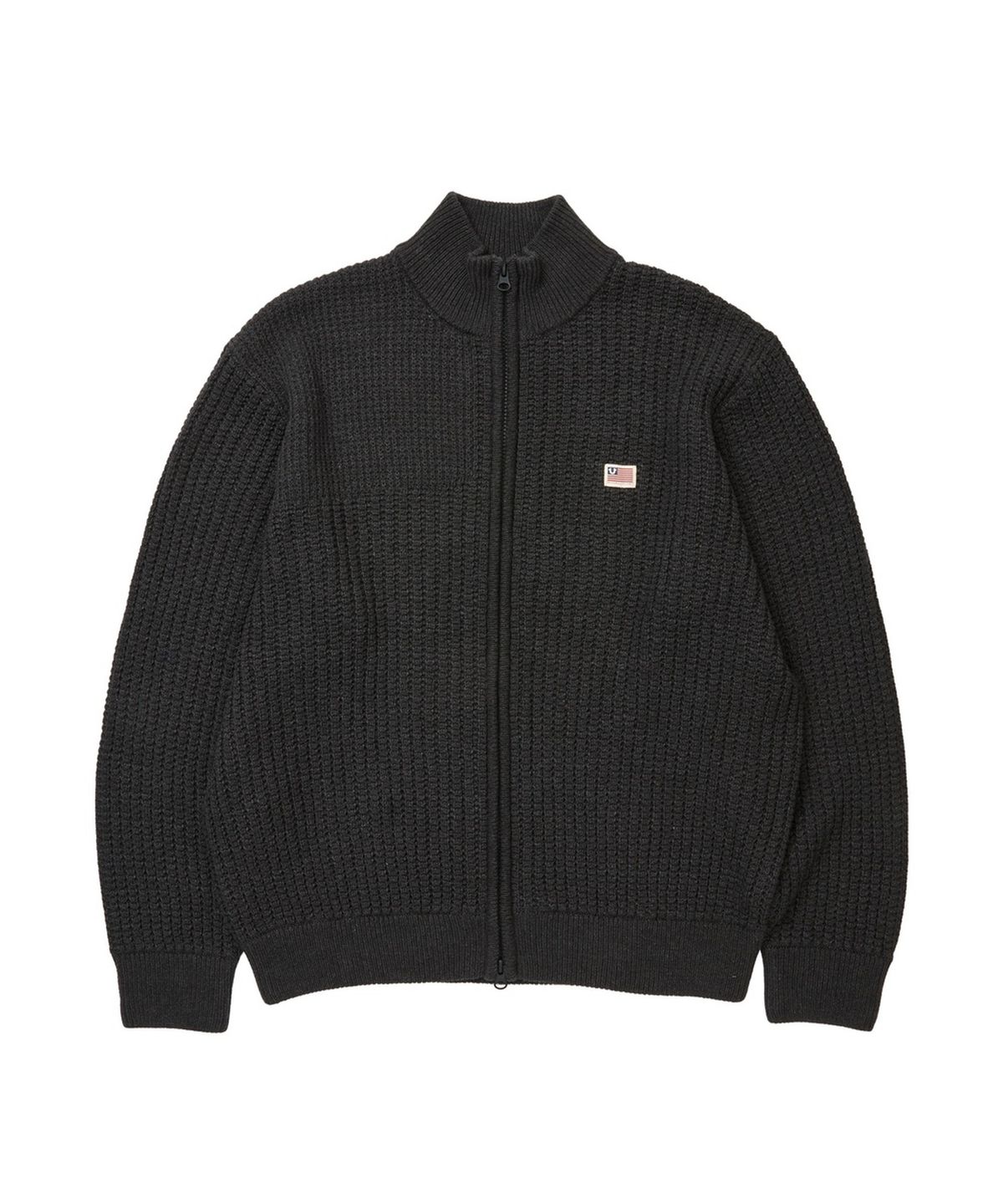 트루릴리젼(TRUERELIGION) Recoil Panel Knit Zip-up - CHARCOAL