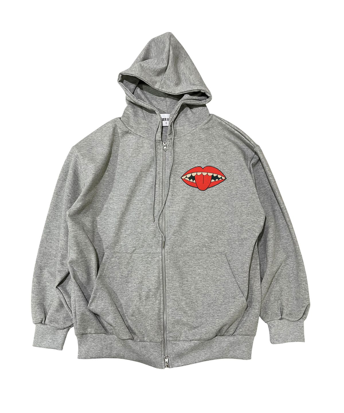 스케이터락(SK8ER ROCK) Riot Lips Sweat Zip Hoodie (melange gray)