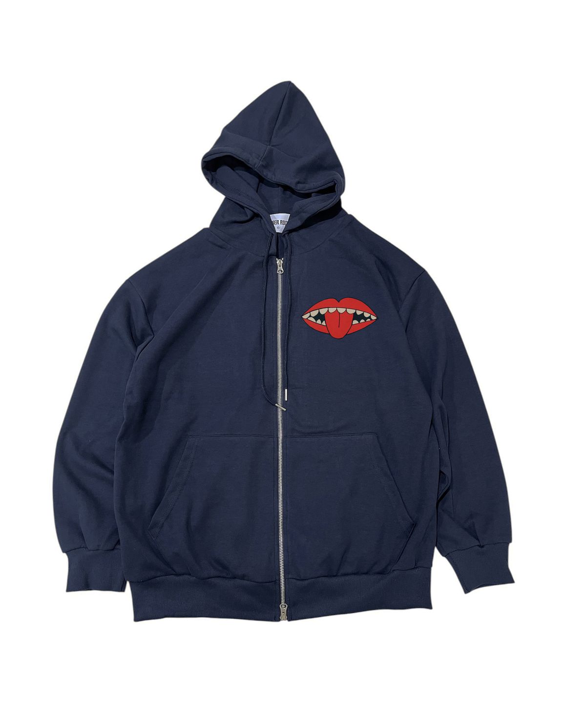 스케이터락(SK8ER ROCK) Riot Lips Sweat Zip Hoodie (navy)