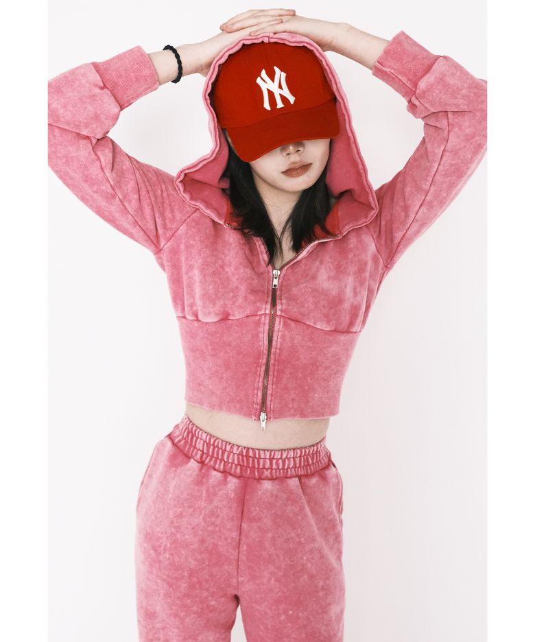 Half-Rib Snow Washed Pants (PINK)