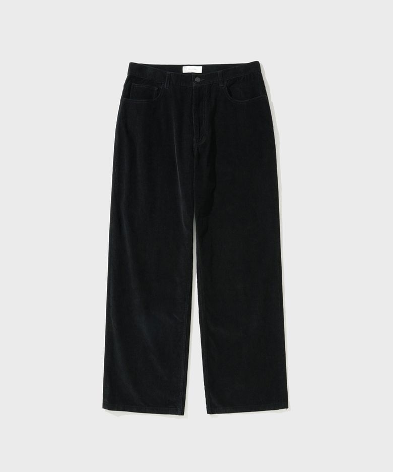 CORD 5P PANTS (BLACK)